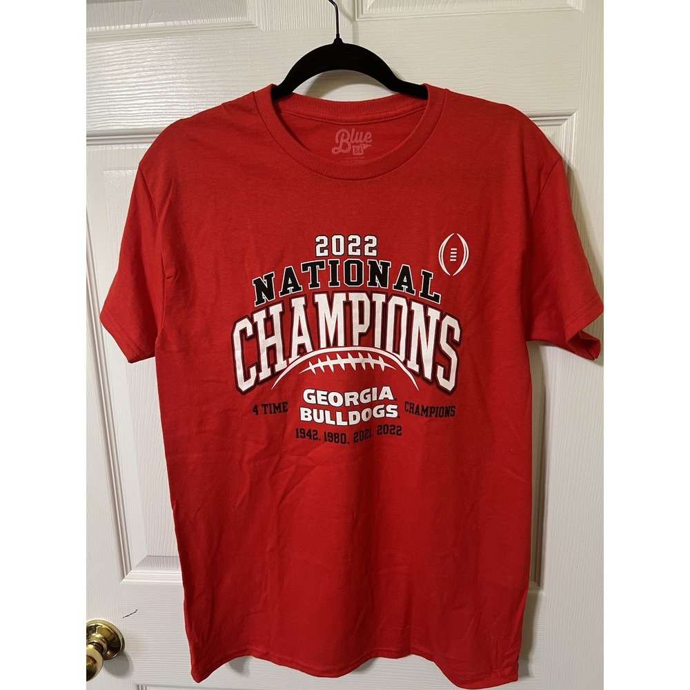 Blue 84 Georgia Bulldogs Football National Champions 2022 Men's Tee | Size Med